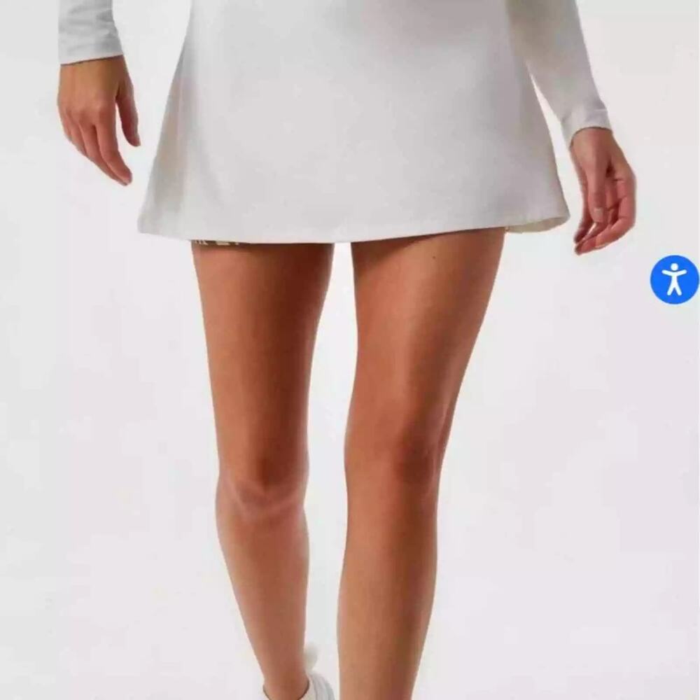 Tuckernuck White and Savannah Tiger Ruffle Skort Women's Size M